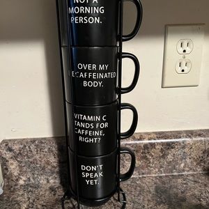 Stack black mug